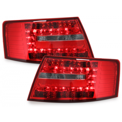 Feux LED Audi A6 4F Berline 04-08  rouge / cristal