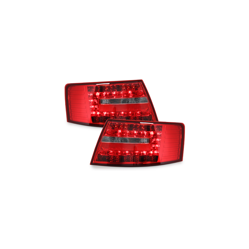 Feux LED Audi A6 4F Berline 04-08  rouge / cristal