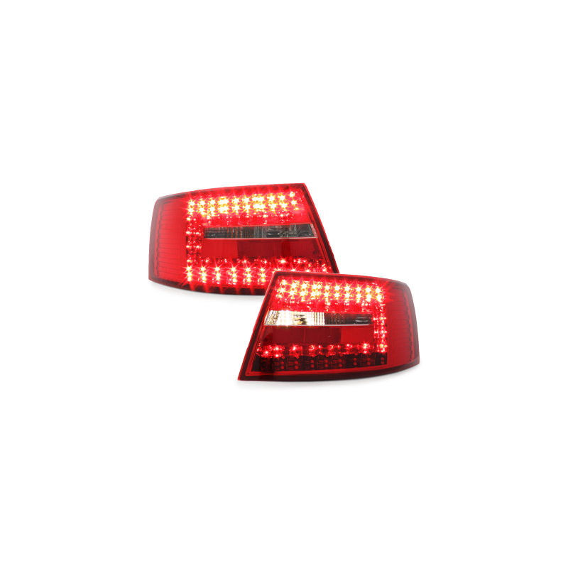 Feux arrière LED Audi A6 4F Berline 04-08-Rouge/clair