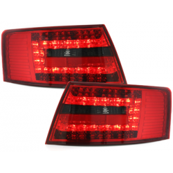Feux LED Audi A6 4F Berline 04-08  rouge / fumé