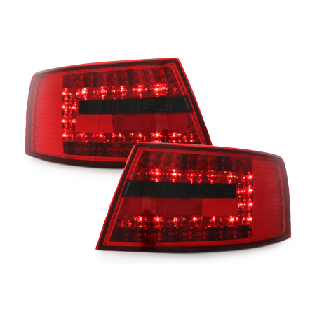 Feux arrière LED Audi A6 4F Berline 04-08-Rouge/Fumé 7PIN