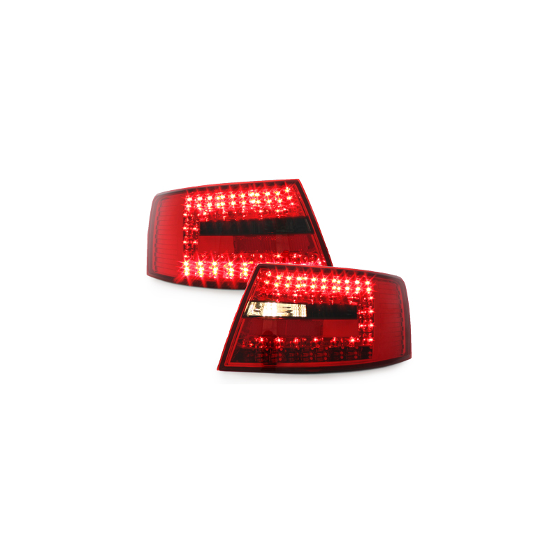Feux arrière LED Audi A6 4F Berline 04-08-Rouge/Fumé 7PIN