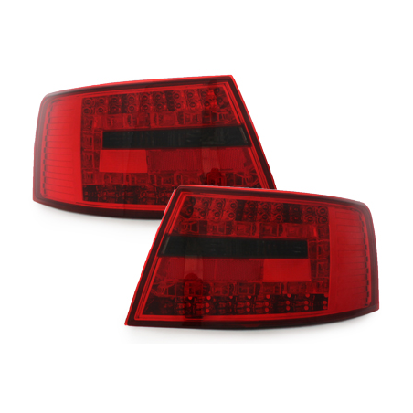 Feux arrière LED Audi A6 4F Berline 04-08-Rouge/Fumé 7PIN