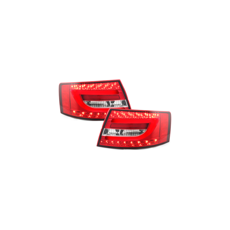 Feux arrière LED Audi A6 4F Berline 04-08 Rouge/Clair (7 Pin)
