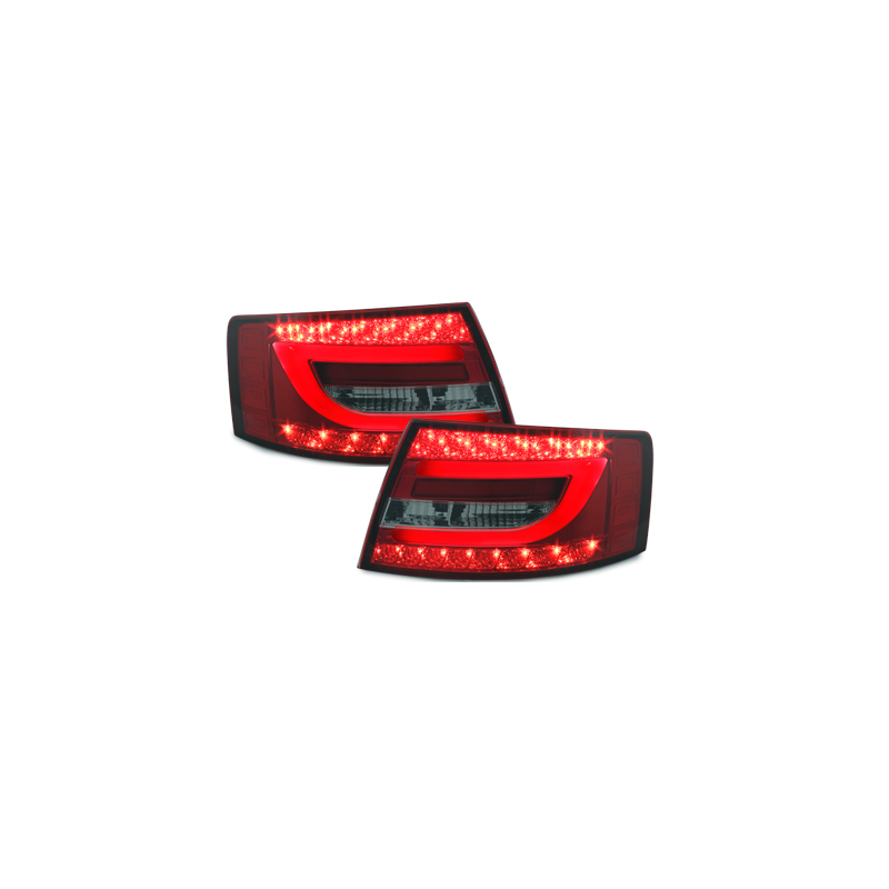 Feux arrière LED Audi A6 4F Berline 04-08 Rouge/Fumé