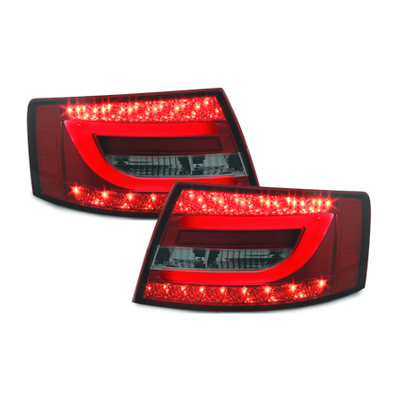 Feux arrière LED Audi A6 4F Berline 04-08 Rouge/Fumé