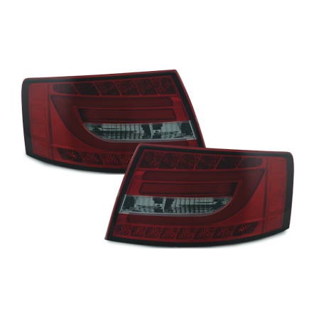 Feux arrière LED Audi A6 4F Berline 04-08 Rouge/Fumé