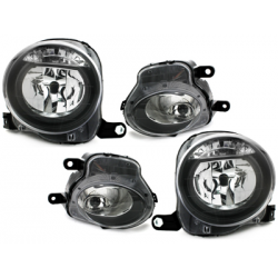 OEtecPhares Fiat 500 07+-4 Portes-Noir