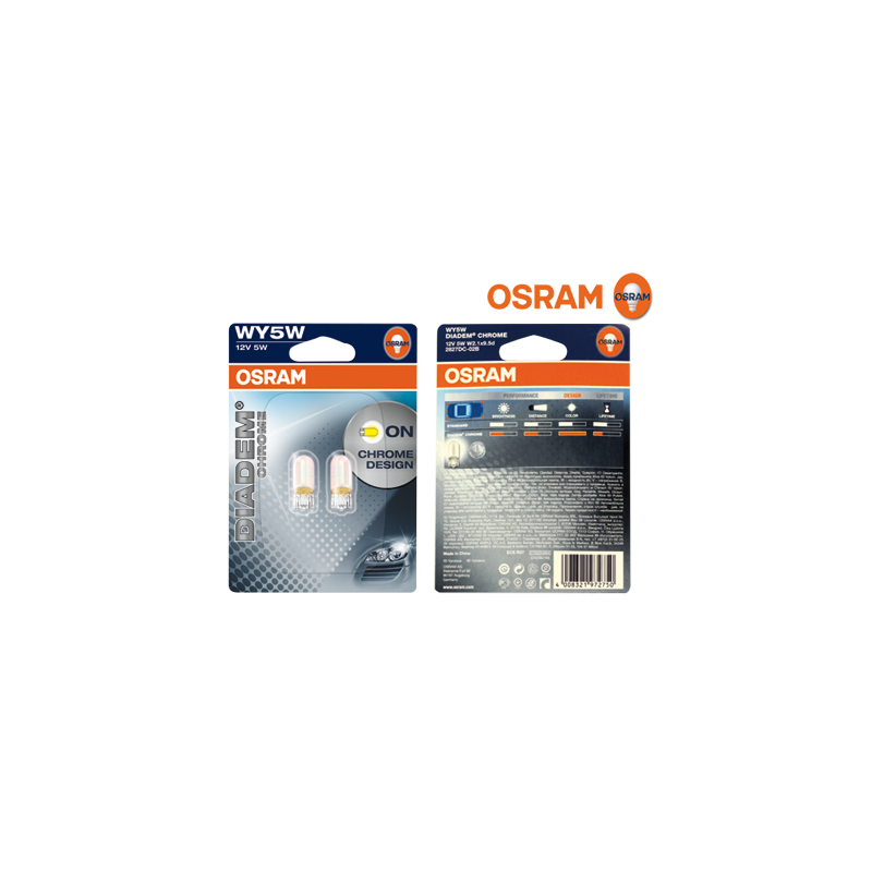 OSRAM DIADEM Chrome WY5W _ orange (2 pièces)