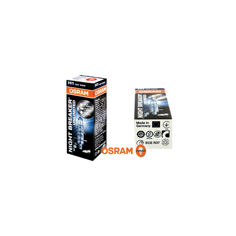 OSRAM NIGHT BREAKER Unlimited H1 12 V/55 W (1 Pièce)