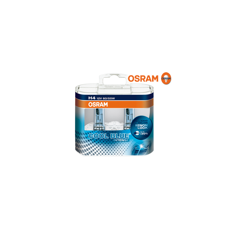 H4 OSRAM Cool Blue Intense H4 Xenon Look 12 V/55 W  (2 pièces)