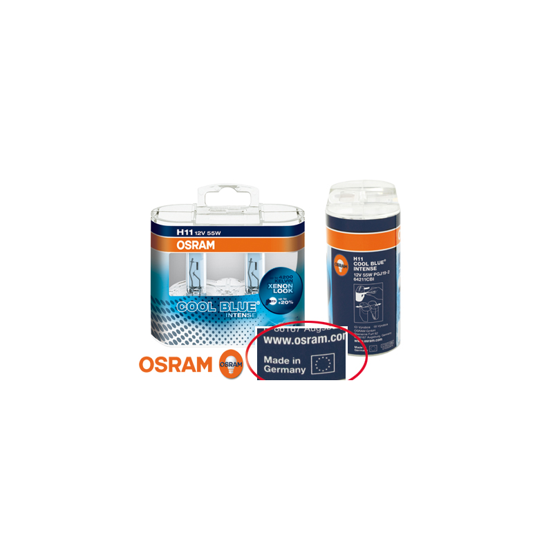 Ampoule look xénon OSRAM Cool Blue Intense H11 12 V/55 W  (2 pièces)