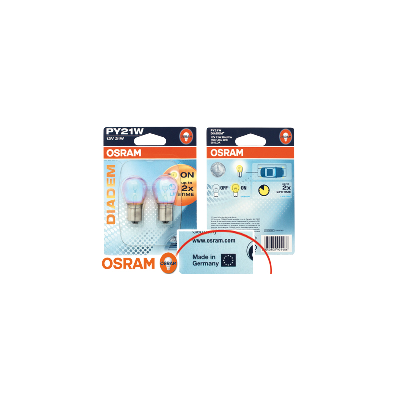 OSRAM DIADEM BAU15S Blinklicht orange (2 Pièces)