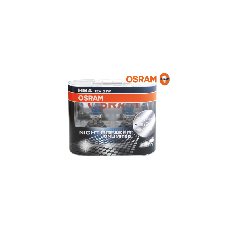 OSRAM NIGHT BREAKER Unlimited HB4 12 V/51 W (2 Pièces)