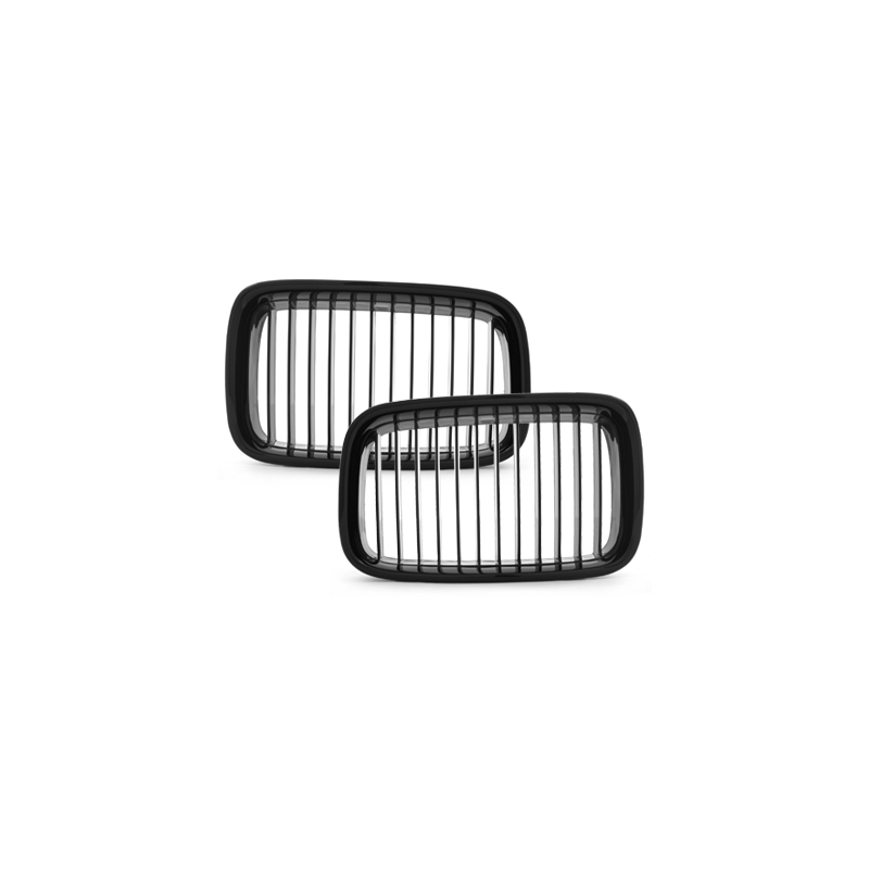 Grille BMW E36 3er 91-96-Noir/Brillant