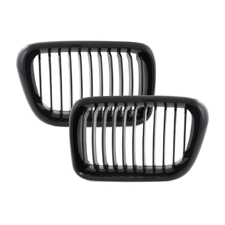 Grille BMW E36 3er 96-98-Noir/Brillant