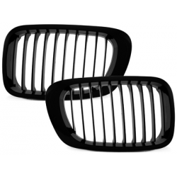 Grille BMW E46 Coupé/Cabrio 3er 00-03-Noir/Brillant/M Design