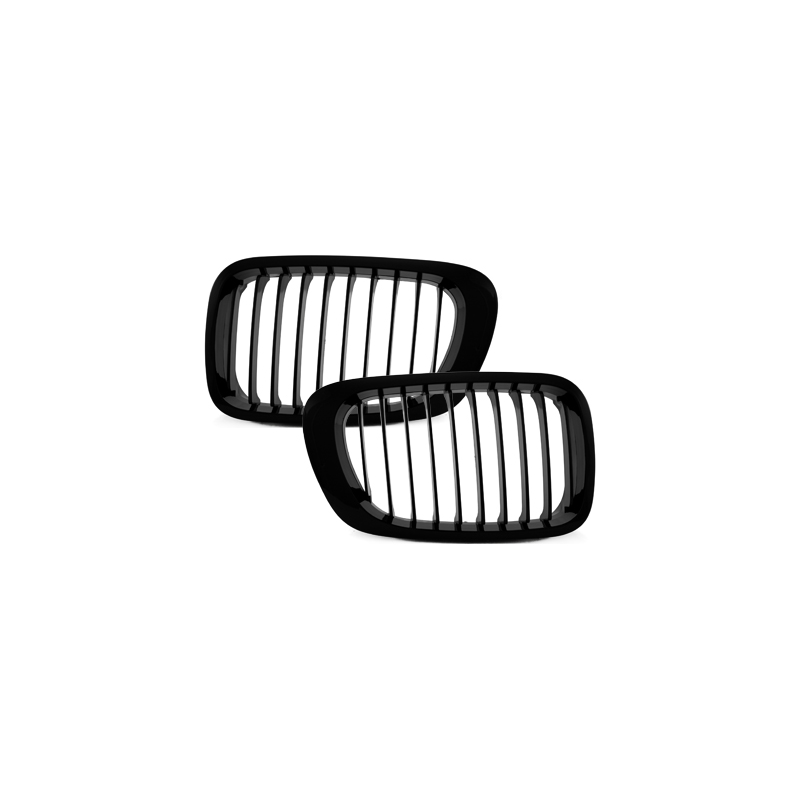 Grille BMW E46 Coupé/Cabrio 3er 00-03-Noir/Brillant/M Design