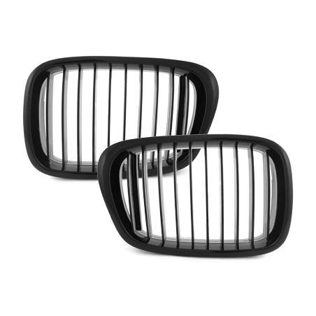 Grille BMW E39 5er 96-03-Noir/Brillant