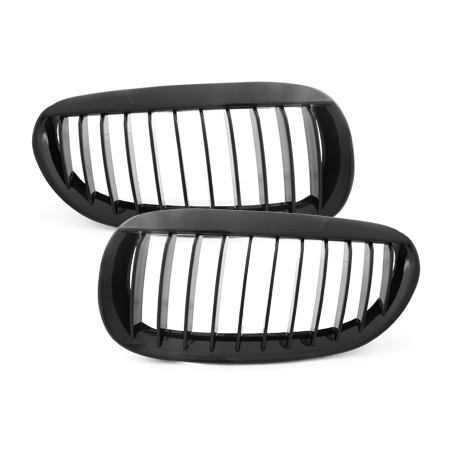 Grille BMW E63/64 6er, Coupe 05-10-Noir/Brillant