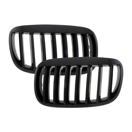 Grille BMW E70 X5 07-13, E70 X6 06-13, E71 08+-Noir/Brillant