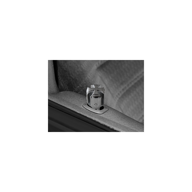 DOOR.PIN Iron Cross _ universal  Chrome (2Stk.)