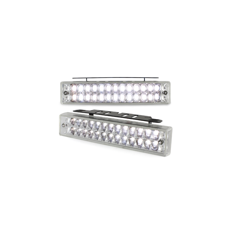 Feux de jour avec 26 LED LxHxT 140x30x40mm (2 pièces)