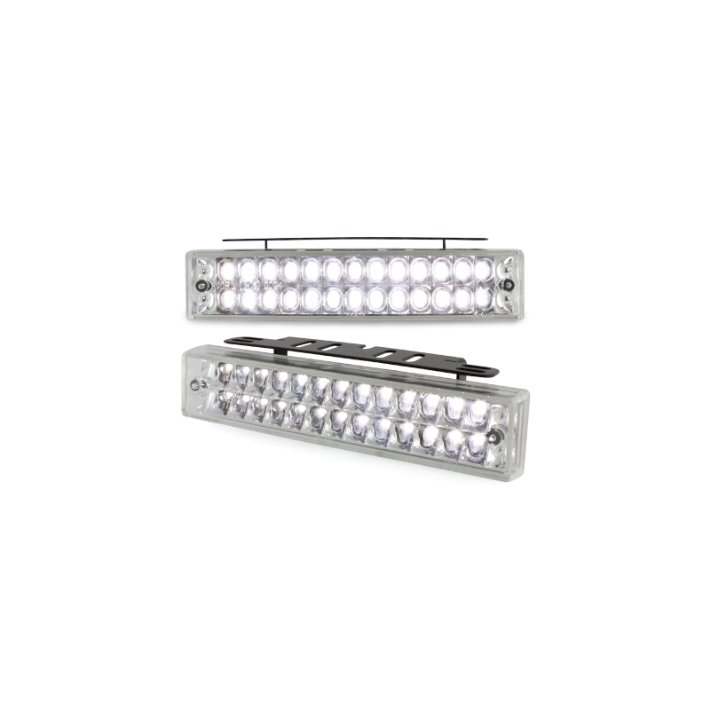 Feux de jour avec 26 LED LxHxT 140x30x40mm (2 pièces)