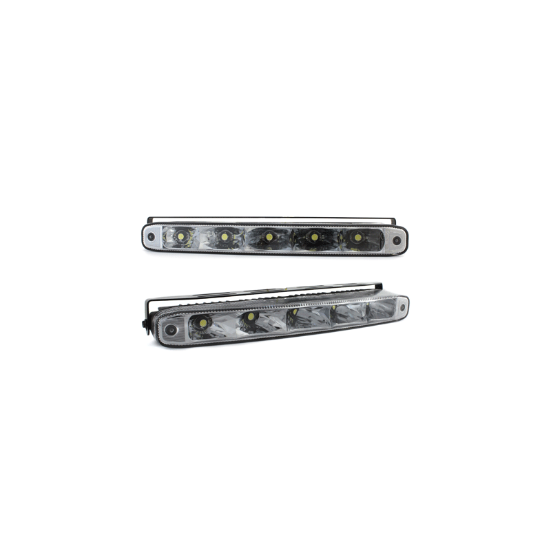 Feux de jour avec 5 hipower LED LxHxT 220x26x48mm (2 pièces)