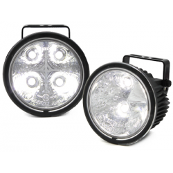 Feux de jour rond avec_4 hipower LED Ø90/71mm (T) (2 pièces)