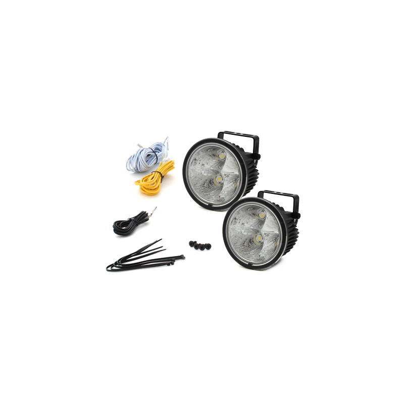 Feux de jour rond avec_4 hipower LED Ø90/71mm (T) (2 pièces)