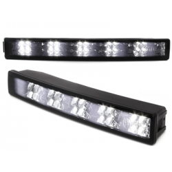 Feux de jour LITEC 20 LED LxHxT 232x30x40 mm (2 pièces)  Noir