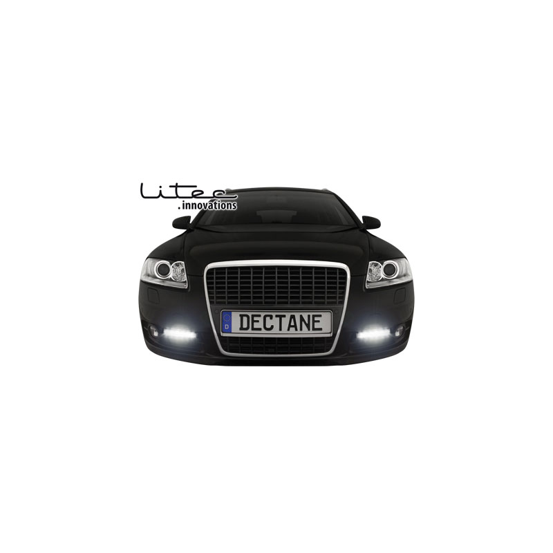 Feux de jour LITEC 20 LED LxHxT 232x30x40 mm (2 pièces)  Noir