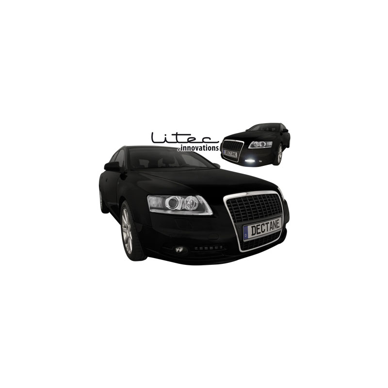 Feux de jour LITEC 20 LED LxHxT 232x30x40 mm (2 pièces)  Noir