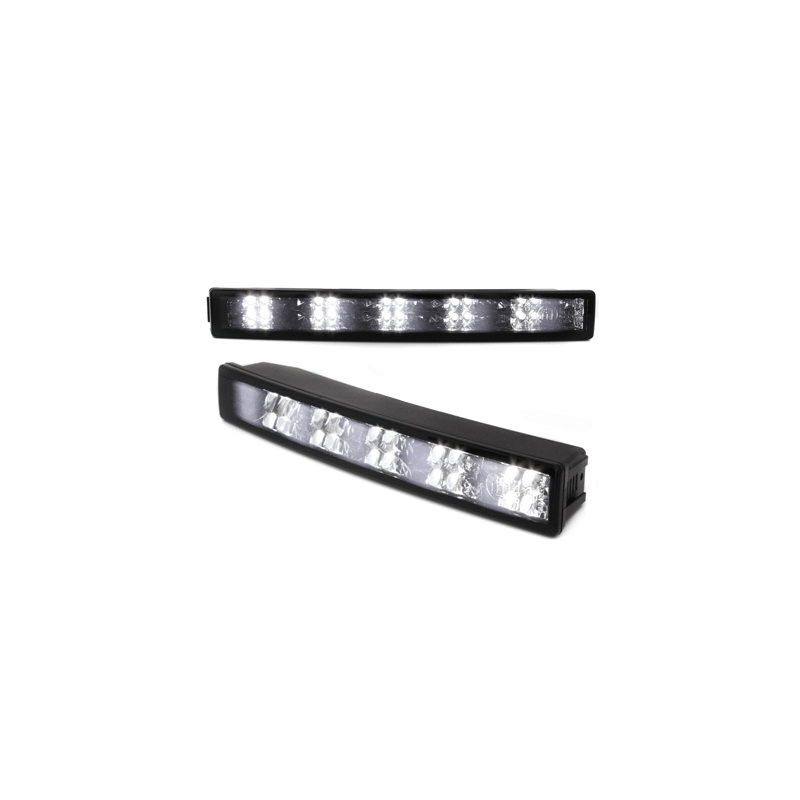 Feux de jour LITEC 20 LED LxHxT 232x30x40 mm (2 pièces)  Noir