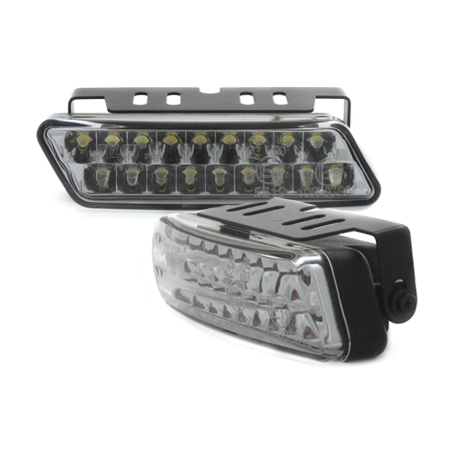 Feux de jour avec 18 Super Flux Piranha LEDs Feux de jour avec 18 Super Flux Piranha LEDs