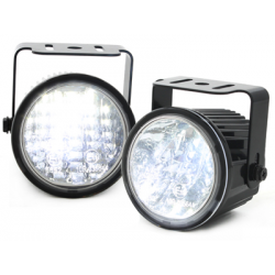 Feux de jour avec 1 hipower LED 70 mm rond
