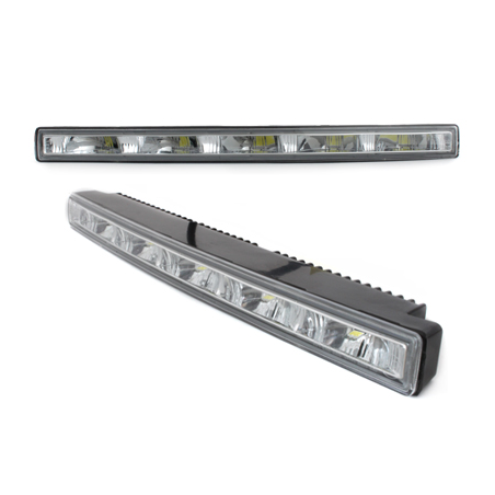 Feux de jour avec 5 hipower LED LxHxT 280x25x48mm-Chrome