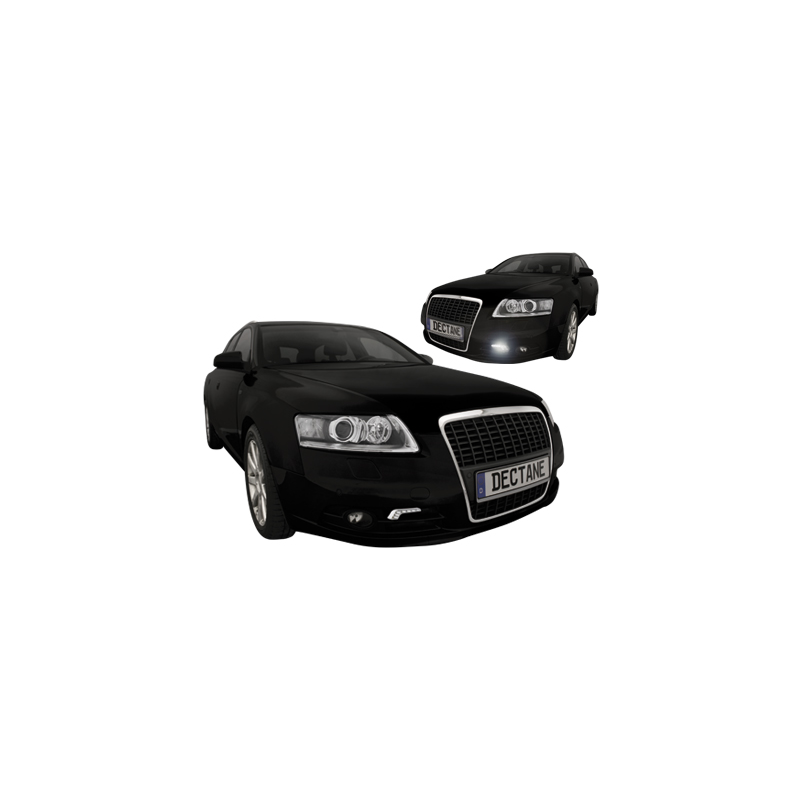 Feux de jour avec 7 hipower LED LxHxT 185x20x34x55mm-Chrome