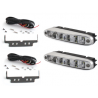 Feux de jour avec 5 hipower LED LxHxT 160x24x54mm (2 pièces) Feux de jour avec 5 hipower LED LxHxT 160x24x54mm (2 pièces)