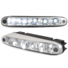 Feux de jour avec 5 hipower LED LxHxT 160x24x54mm (2 pièces) Feux de jour avec 5 hipower LED LxHxT 160x24x54mm (2 pièces)