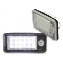 Bloc Led pour plaque d'immatriculation (x2) Audi A3, A4, A6, A8, Q7