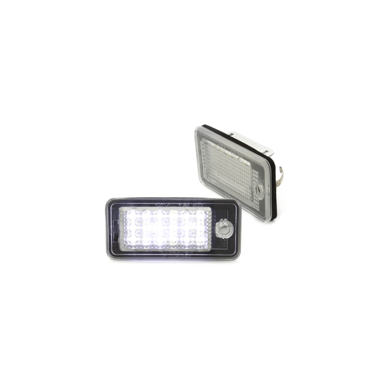 Bloc Led pour plaque d'immatriculation (x2) Audi A3, A4, A6, A8, Q7