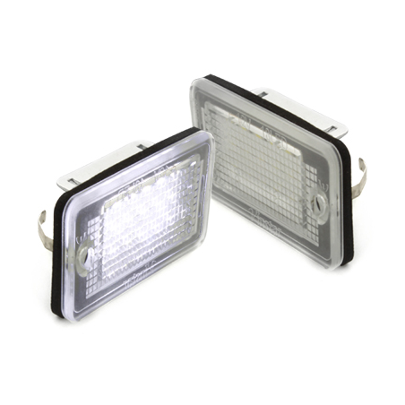 Bloc Led pour plaque d'immatriculation (x2) Audi A3, A4, A6, A8, Q7