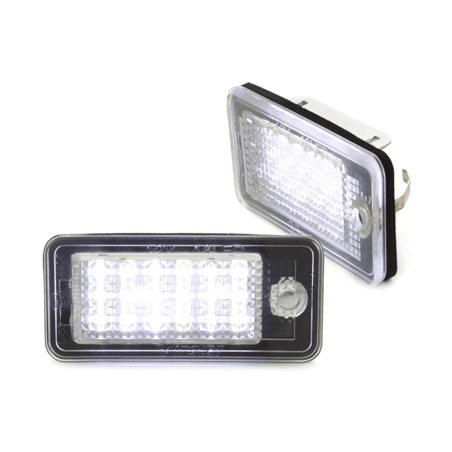 Bloc Led pour plaque d'immatriculation (x2) Audi A3, A4, A6, A8, Q7