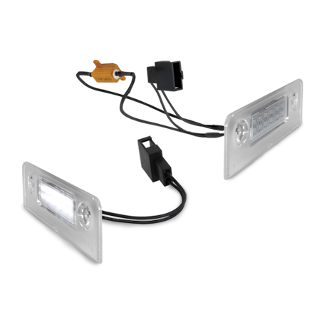 Bloc Led pour plaque d'immatriculation (x2) Skoda 1Z