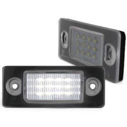 Bloc Led pour plaque d'immatriculation (x2) Skoda Fabia I, Fabia II, Yeti