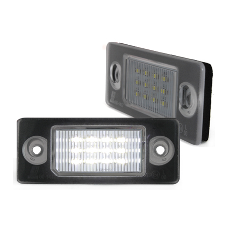 Bloc Led pour plaque d'immatriculation (x2) Skoda Fabia I, Fabia II, Yeti