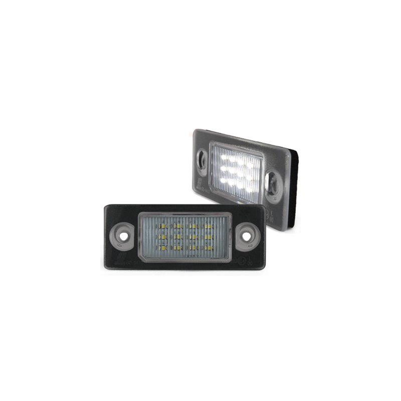 Bloc Led pour plaque d'immatriculation (x2) Skoda Fabia I, Fabia II, Yeti