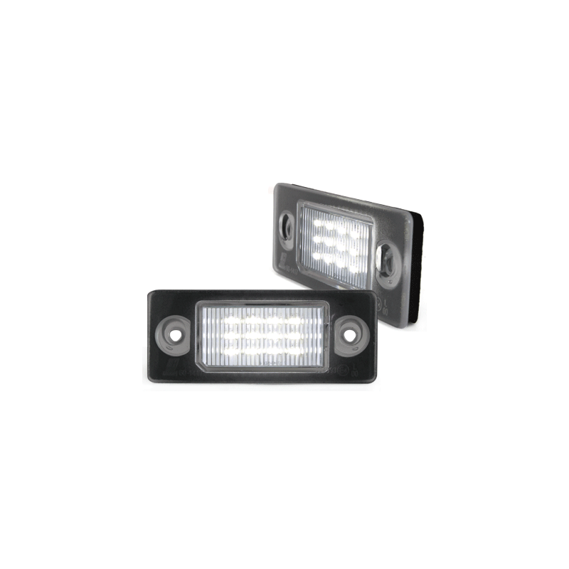 Bloc Led pour plaque d'immatriculation (x2) Skoda Fabia I, Fabia II, Yeti